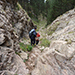 Baixant pel barranc de les Llobateres